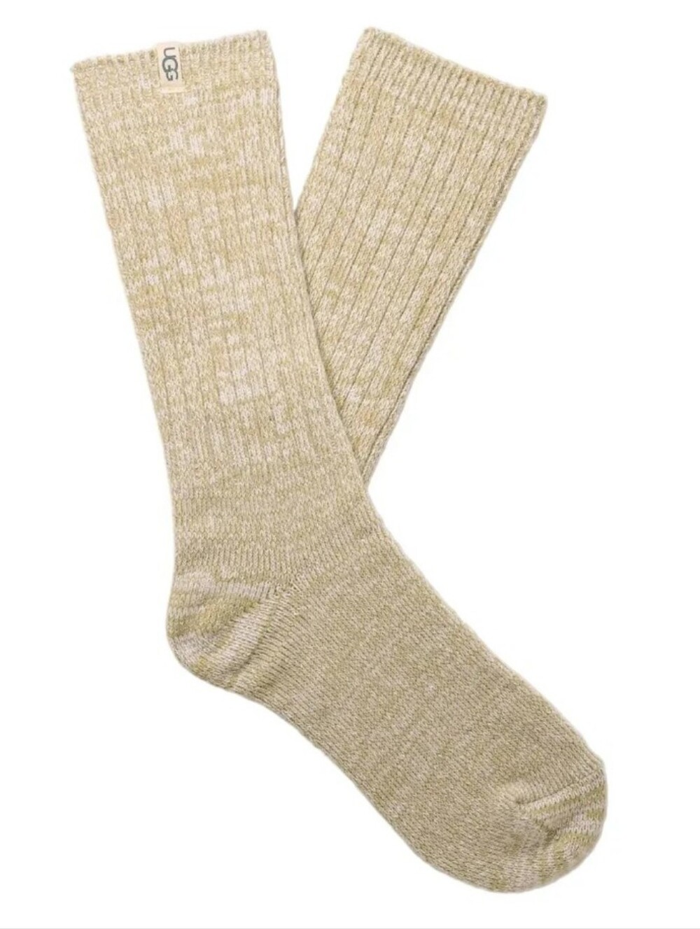 UGG Men's Ribbed Slouch Crew Socks in Beige